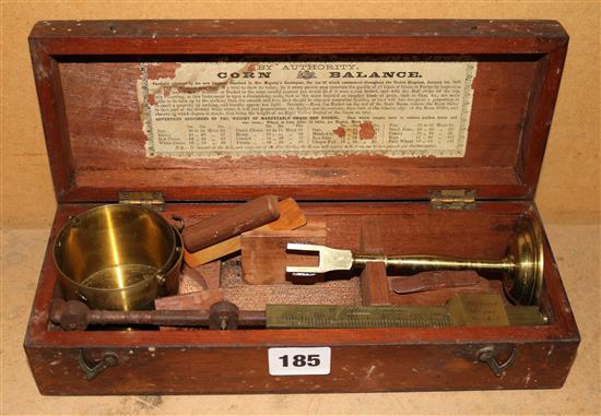 Cased set of scales